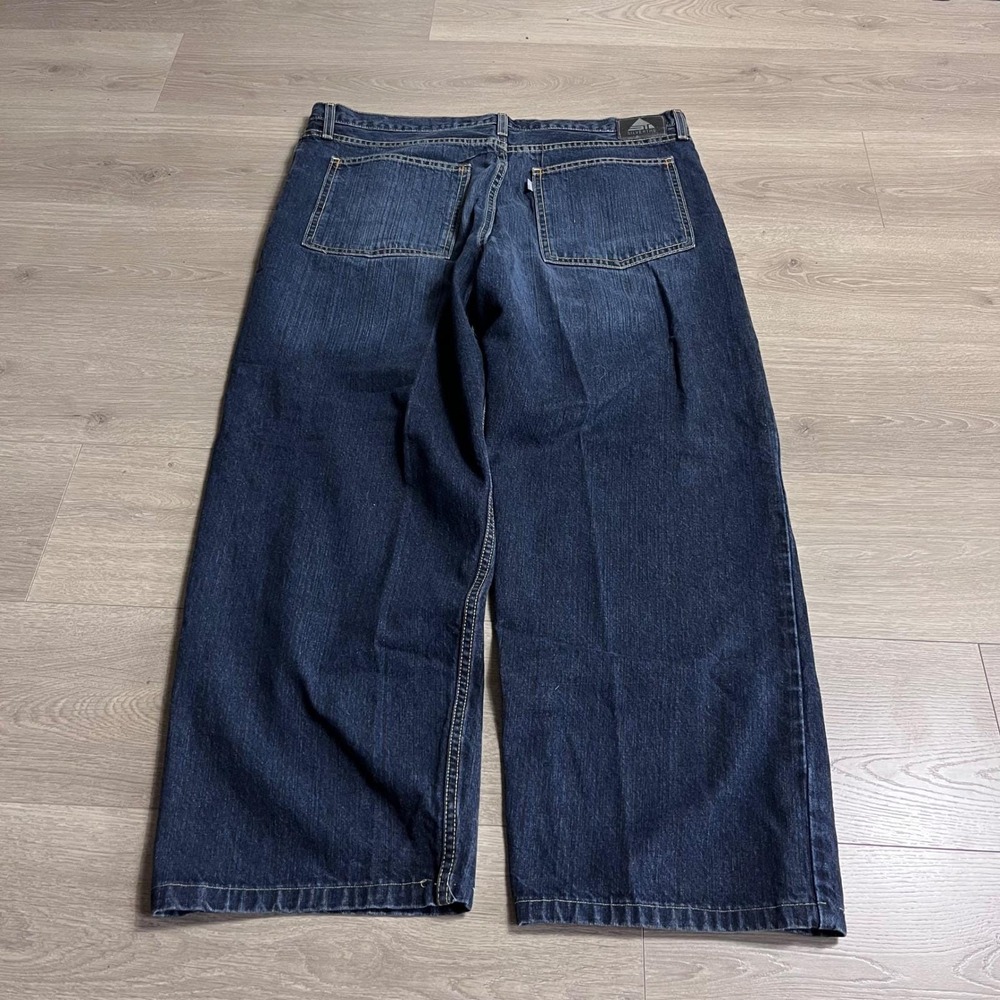 VTG Y2K‎ Silvertab Levi's Mens Low Loose Fit Baggy Dark Wash Denim Jeans W38 L32